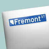 Fremont Street Las Vegas Sticker - Nevada Street Sign Decal