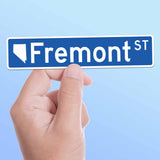 Fremont Street Las Vegas Sticker - Nevada Street Sign Decal