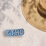 GTHD Chapel Hill North Carolina Bumper Sticker Outdoors on Beach Blanket