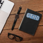 GTHD Chapel Hill North Carolina Sticker on Journal with Macbook and Watch