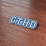 GTHD Chapel Hill North Carolina Bumper Sticker on Wood