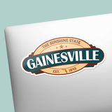 Gainesville Florida City Badge Sticker - Cool FL Decals