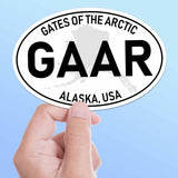 Gates of the Arctic National Park White Oval Bumper Sticker
