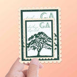 Georgia State Tree Southern Live Oak Sticker- GA Stamp Decal