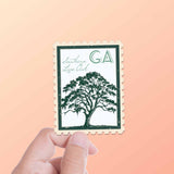 Georgia State Tree Southern Live Oak Sticker- GA Stamp Decal