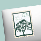 Georgia State Tree Southern Live Oak Sticker- GA Stamp Decal