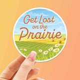 Get Lost on the Prairie Sticker - Midwest Nature Decal