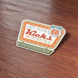 Get Your Kicks on Route 66 Retro Diner Sticker
