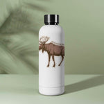 Cute Moose Montana Sticker on Water Bottle