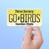 Go Birds New Jersey License Plate Sticker