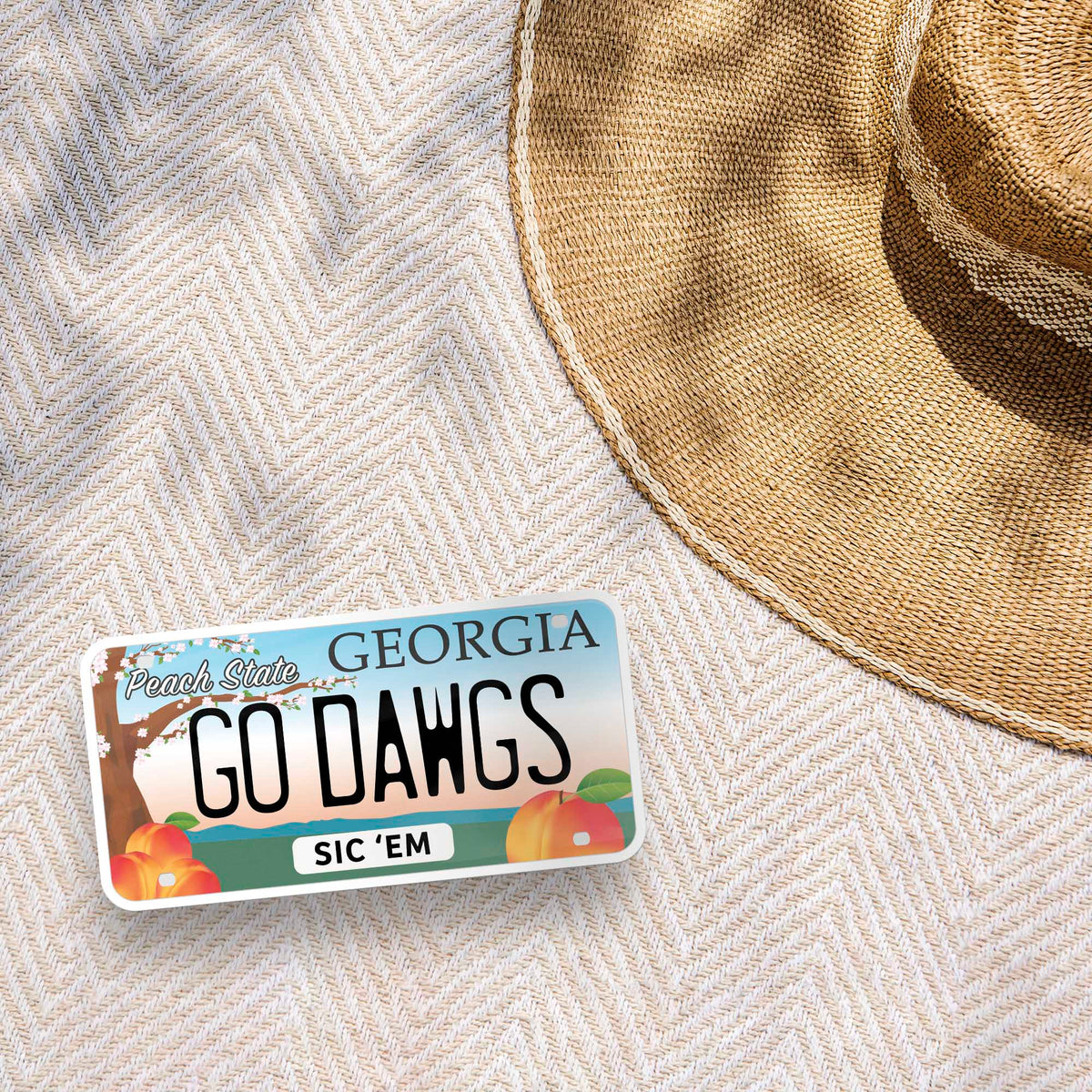 Georgia Registration Sticker Go Dawgs Georgia License Plate Sticker – Sentinel Supply