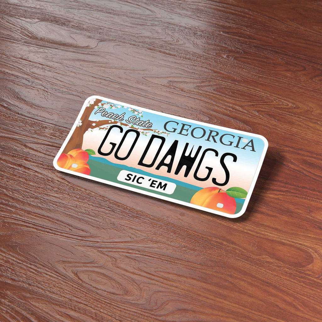 Sample Georgia Tag Sticker Go Dawgs Georgia License Plate Sticker – Sentinel Supply
