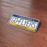 Go Flyers Philadelphia PA License Plate Sticker