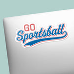 Go Sportsball Sticker on Laptop