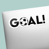 Goal Soccer Ball Sticker - Cool Sports Life Decal for Water Bottle