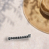 Goallll Soccer Sticker - Cool Sports Decal for Water Bottle