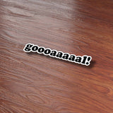 Goallll Soccer Sticker - Cool Sports Decal for Water Bottle