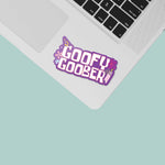 Goofy Goober Funny Spongebob Decal on Laptop