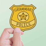 Grammar Police Sticker for Hydroflask - Funny Nerdy Decals