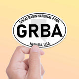 Great Basin National Park White Oval Bumper Sticker