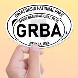 Great Basin National Park White Oval Bumper Sticker