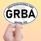 Great Basin National Park White Oval Bumper Sticker