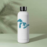 Cute Midwestern Great Lakes Decal on Water Bottle