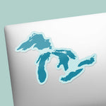 Cool Chicago Lake Michigan Decal on Laptop