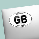 Green Bay Sticker on Laptop