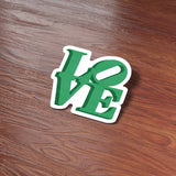 Kelly Green Philly LOVE Sticker - Philadelphia & NJ Decal
