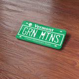 Green Mountains Vermont License Plate Bumper Sticker