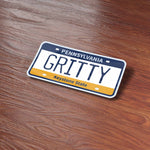 Gritty Philadelphia License Plate Sticker