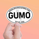 Guadalupe Mountains National Park White Oval Bumper Sticker