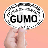 Guadalupe Mountains National Park White Oval Bumper Sticker