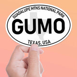 Guadalupe Mountains National Park White Oval Bumper Sticker