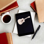 Acoustic Guitar Sticker - Cute Musician Decal