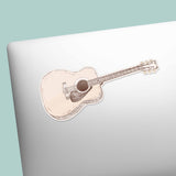 Acoustic Guitar Sticker - Cute Musician Decal