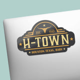H-Town Houston Sticker - Cool Texas Decals