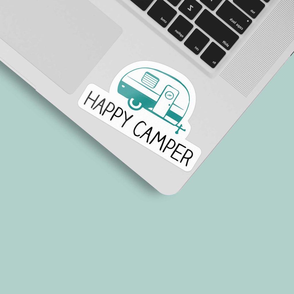 Laptop Sticker From Rv Happy Camper RV Bumper Sticker – Sentinel Supply