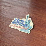 Happy Birthday America 250th Anniversary Sticker - Patriotic 2026 USA Decal