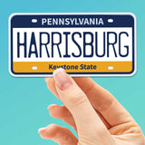 Harrisburg Pennsylvania License Plate Sticker