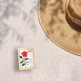 Hawaii State Flower Hibiscus Sticker - HI Vintage Stamp Decal