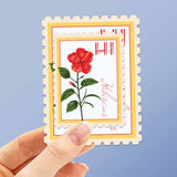 Hawaii State Flower Hibiscus Sticker - HI Vintage Stamp Decal