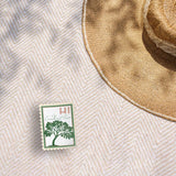 Hawaii State Tree Candlenut Sticker - HI Vintage Stamp Decal