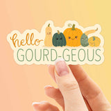 Hello Gourd-geous Pumpkin Sticker