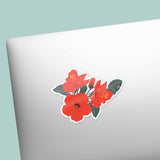Hawaii Hibiscus Flower Sticker - Mini Tropical Nature Decal