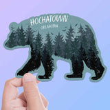 Hochatown Oklahoma Black Bear Bumper Sticker