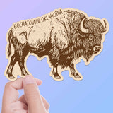 Hochatown Oklahoma Buffalo Bumper Sticker