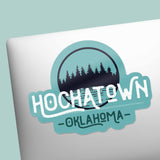 Hochatown Oklahoma Pine Tree Bumper Sticker