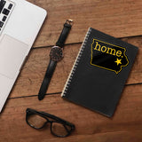 Black and Gold Iowa Home Sticker - Cute Iowa City Midwest Decal